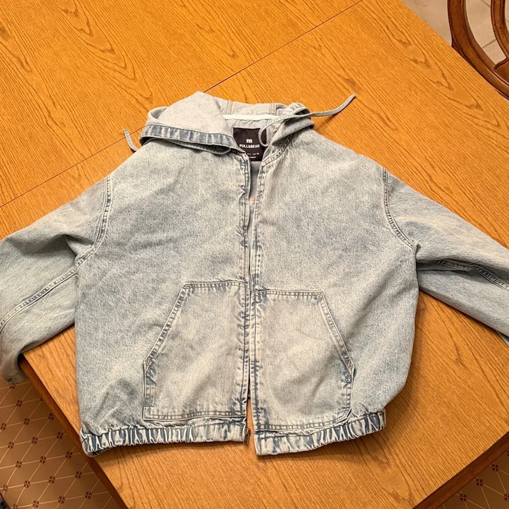Pull&Bear Men’s Light Blue Denim Jacket - Picture 1 of 5
